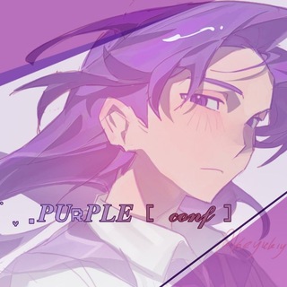 ׁ ֪ .𝑷𝑼ℛ𝑷𝑳𝑬 [ 𝓬𝓸𝓷𝓯 ]